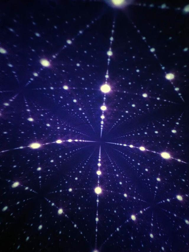 A sky of stars inside the dome